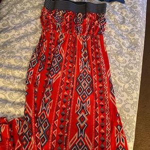 Ankle dress with side pockets